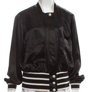 Chanel Silk Bomber Jacket